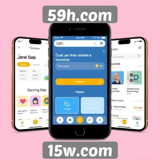 Experiência do usuário em 59h.com em dispositivos móveis